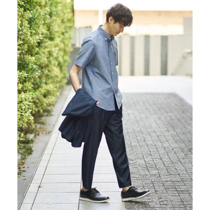 アー・ヴェ・ヴェ a.v.v オックスハンソデシャツ （ラベンダー）