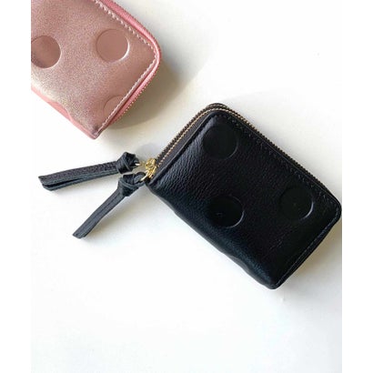 キュー Q ドット型押しジャバラキーケース （ブラック）