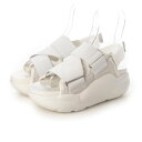 エルビーエヴァンズ L.B.Evans Julia 厚底サンダル (White)