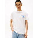 トミー ヒルフィガー TOMMY HILFIGER レギュラーペイズリーフラッグTシャツ (ホワイト)
