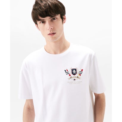 トミー ヒルフィガー TOMMY HILFIGER ヒルフィガークレストインターロックT (ホワイト)
