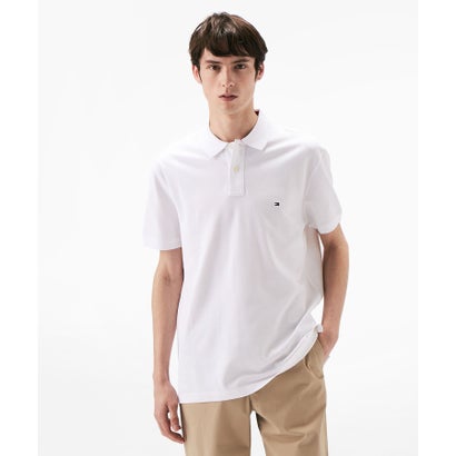 トミー ヒルフィガー TOMMY HILFIGER IM UNDERCOLLAR REG POLO (ホワイト)
