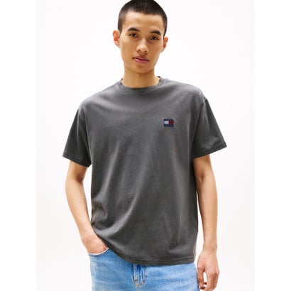 トミー ヒルフィガー TOMMY HILFIGER リラックスラベルTシャツ (グレー)