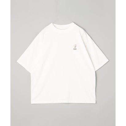 【展開店舗限定】The gift shop（ザ・ギフト・ショップ）フラワー刺繍Tシャツ