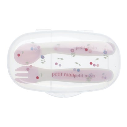 プティマイン petit main スプーン・フォークセット【返品不可商品】 （L・ピンク）