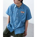 レッドキャップ REDKAP シャンブレー半袖シャツ (ブルー)(4)