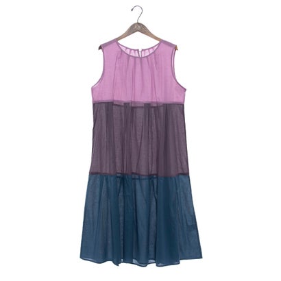 センソユニコ Sensounico atelier macaron 80ローン トリコワンピース （パープル系マルチ）