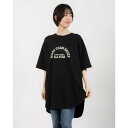 コンバース CONVERSE ポンチ素材 フットボール チュニック (ブラック)