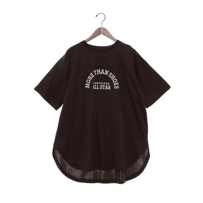 コンバース CONVERSE ポンチ素材 フットボール チュニック (ブラウン)