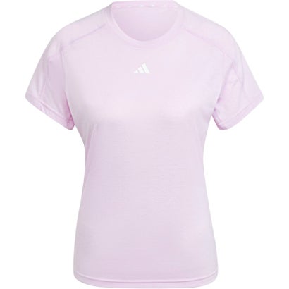 アディダス adidas アディダス adidas AEROREADY トレイン エッセンシャルズ ミニマル ロゴ クルーネック半袖Tシャツ トレーニングウェア レディース （JC9530 ブリスライラック/ホ）