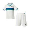 ヨネックス YONEX ヨネックス YONEX テニス ジュニア T シャツ / ハーフパンツセット 48001J (011 ホワイト)