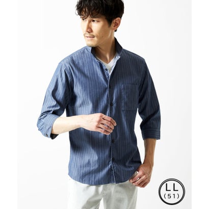 エムケーミッシェルクラン オム MK MICHEL KLEIN HOMME 七分袖シャツ / ビーリバーシブル2025 （ブルー）