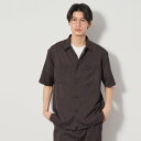ザ ショップ ティーケー(メンズ) THE SHOP TK(Men) ドライポリ半袖シャツ セットアップ可/洗える/吸水速乾 (チャコールグレー(014))(4)