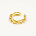 アガタ パリ AGATHA PARIS 20S、E、チェーンブロッキング、リング (Gold)