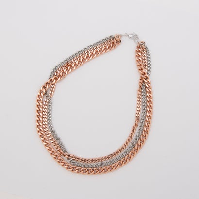 アガタ パリ AGATHA PARIS チェーンネックレスL、3連 (Pink)