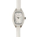 アガタ パリ AGATHA PARIS プチトノーウォッチ、トノー、レザーブレスレット、シルバー (White/silver)(2)