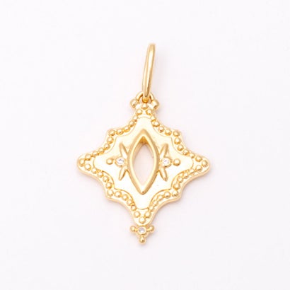 アガタ パリ AGATHA PARIS ボヘミアンカルマ、ペンダントトップ、スクエア、クリスタル/ゴールド (Crystal / gold)