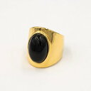 アガタ パリ AGATHA PARIS MOPAリング、ロングオーバル、ブラック/ゴールド (Black/Gold)