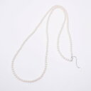 アガタ パリ AGATHA PARIS パールロングネックレス、パール/シルバー (Pearl/Silver)