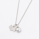 アガタ パリ AGATHA PARIS 19AW、プティドゥ、パヴェスコッティ&クローバーネックレス、CZ、MOP (マザーオブパール/シルバー)