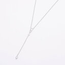 アガタ パリ AGATHA PARIS ディスクレフュイヤージュY字ネックレス、ナベットCZ、クリスタル/シルバー (Crystal/silver)