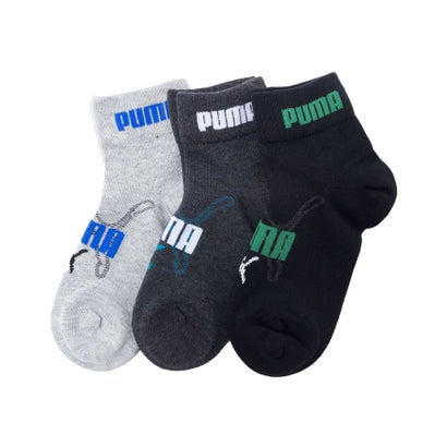 プーマ PUMA クォーターソックス 異カラー 3足組 （ミックス）