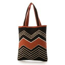 カンカン KANKAN ジグザグ刺繍フラットバッグ (ブラック)(4)