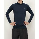 ティゴラ TIGORA メンズ フィットネス 長袖コンプレッションインナー TRコンプレッション_ベーシック ベーシックコンプレッション長袖モックネック TR-3A1163UT (ネイビー)