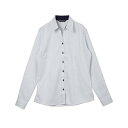 トーキョーシャツ TOKYO SHIRTS 【超形態安定】 スキッパー 長袖 形態安定 綿100% レディースシャツ (ブルー)