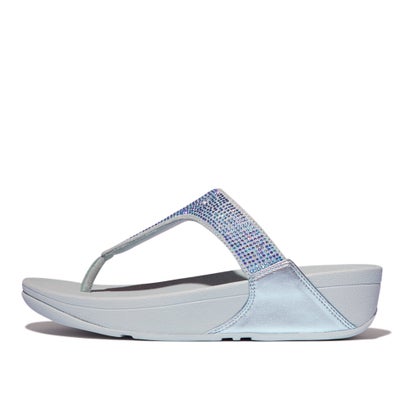 フィットフロップ fitflop フィットフロップ fitflop LULU CRYSTAL EMBELLISHED TOE-POST SANDALS （Quiet Blue）