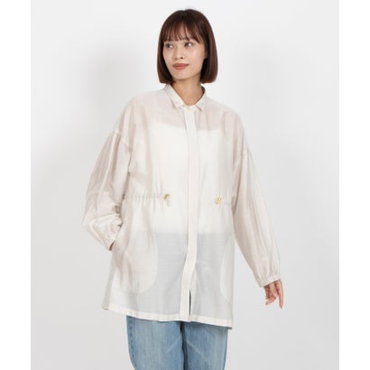 レリアン Leilian ドロストチュニックブラウス （ベージュ系）