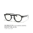 ジュガードフォーティーン jugaad14 HORIZON CLEAR READING /老眼鏡 (ダークブラック)