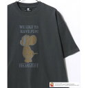 トムトジェリー TOM and JERRY ヴィンテージプリント ラグラン 半袖Tシャツ レディース メンズ (スミクロ)