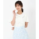 ミッシュマッシュ MISCH MASCH 2025SS ボウタイケープ袖ニット/MM528306 (WHITE)(4)