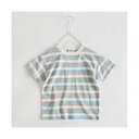 ブランシェス branshes 【WEB限定/DRC/綿100%】マルチボーダー半袖Tシャツ (サックス)