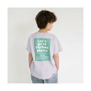 ブランシェス branshes 【WEB限定/DRC/綿100%】アソートグラフィック半袖Tシャツ (46:スクエアロゴ-ラベンダー)