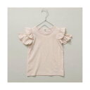 ブランシェス branshes 【WEB限定/DRC/綿100%】肩あきフリル半袖Tシャツ (ピンク)