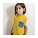 ブランシェス branshes デニムポケット付半袖Tシャツ (ミックス)