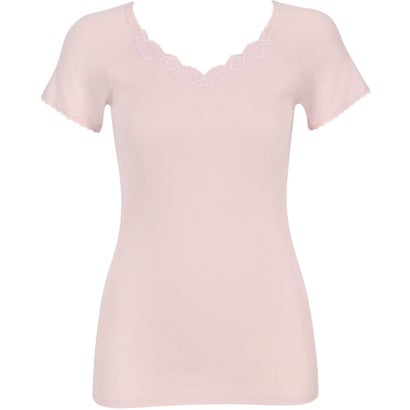 ウイング Wing インナー 綿100％(身生地) 接触冷感 【綿100％ シャリ感タイプ】 3分袖 半袖 春 夏 （PI）