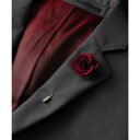 チルワーク バイ クイトランニング CHILLWORK by Quit Running ラペルピン ブートニエール 専用BOX付 (ボルドー)