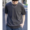 マックハウス Mac-House ブロークンストライプTシャツ (チャコール×ブラック)