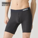 ボディワイルド BODY WILD 【裾きりっぱなし】ロングボクサーパンツ(前とじ)【返品不可商品】 (ブラック)
