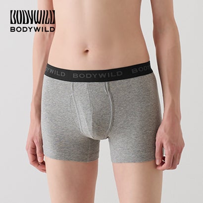 ボディワイルド BODY WILD 【綿混】ボクサーパンツ(前あき)【返品不可商品】 (グレーモク) ボディワイルド BODY WILD 【綿混】ボクサーパンツ(前あき)【返品不可商品】 (グレーモク)