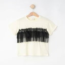 シューラルー キッズ SHOO・LA・RUE/Kids チュールドッキングTシャツ (アイボリー(004))