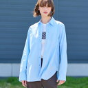 ドレステリア DRESSTERIOR オーバーサイズシャツ (サックスブルー(090))