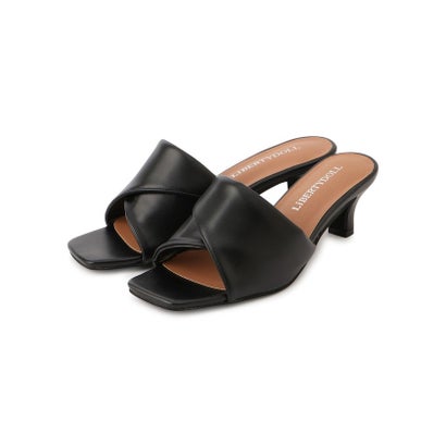 ジャイロ JAYRO デザインカットミュールサンダル （ブラック）