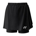 ヨネックス YONEX ヨネックス YONEX テニス ウィメンズスカート インナースパッツ付 26181 (007 ブラック)