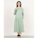 ミ・デゥー mi・deu・・・ BIO綿麻ロングシャツワンピース (ミント)