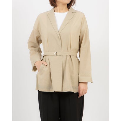 ミ・デゥー mi・deu・・・ ベルト付テーラードジャケット （ベージュ）