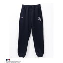 メジャーリーグベースボール MLB チームロゴスウェットパンツ (ブラック)